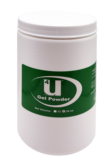 U4 Crystal Clear Gel Nail Powder - 24 oz