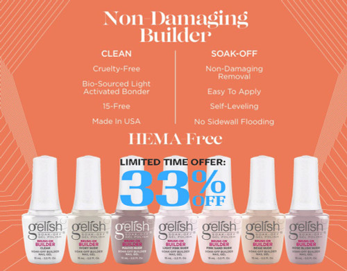 Gelish HEMA-Free Brush-On Builder Gels – 33% OFF