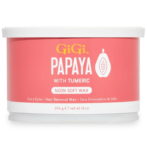 GiGi Neon Soft Wax Papaya - 14oz