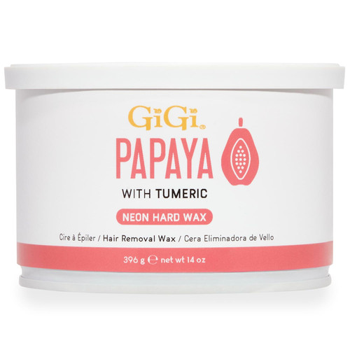GiGi Neon Hard Wax Papaya - 14 oz
