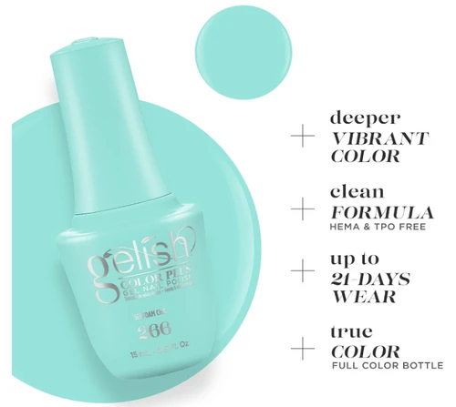Gelish Color Plus Gel Nail Polish Seafoam Chic - 0.5 fl oz