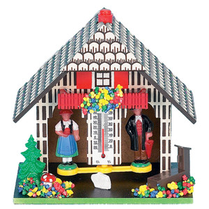 Black Forest Weather House with Fountain