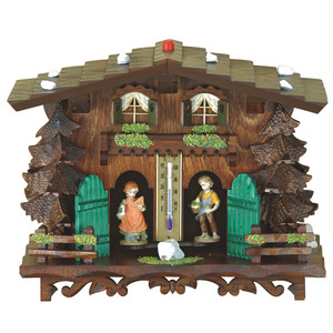 Weather House Deluxe with Wooden Figures
