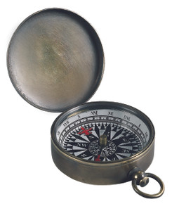 Authentic Models CO002B Pocket Compass Bronzed