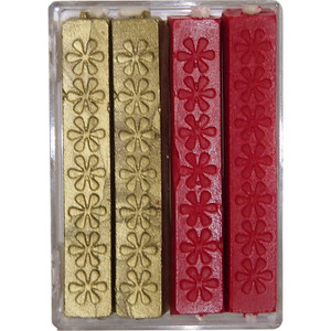 Sealing Wax, Gold and Bright Red
