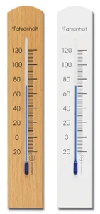Analog Wall Thermometer Beechwood 2 Finishes Hokco