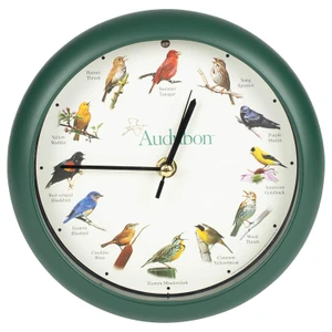 Audubon™ Singing Bird Clock 8 inch