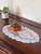 Lace Doily Rose 8 x 14 inch Oval Ecru Inset Main