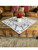 Lace Table Puppies Design 32 x 32 in. White Inset