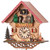 Black Forest Quartz Cuckoo Clock plays 12 Different Melodies & Rotating Dancers