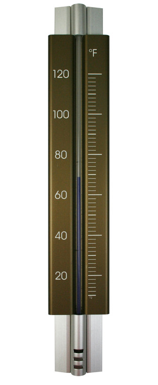 Analog Wall Thermometer Aluminum Bronze