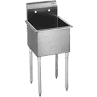 Image of Atlantic Metalworks 1CS-101410-0 - 10x14x10 No Drainboard Economy 1 Bowl Sink