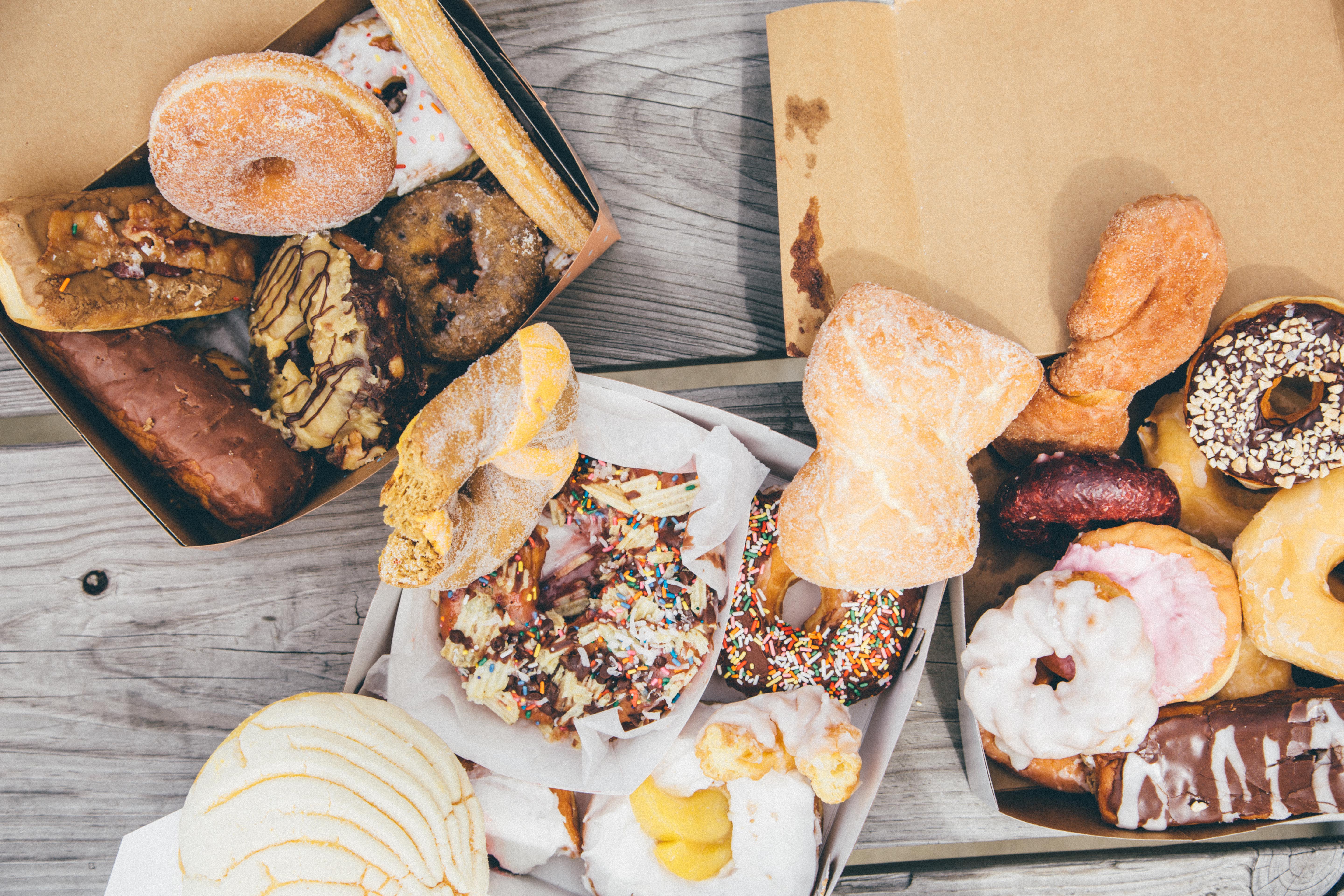 The donuts that actually made it to the end of our journey.