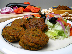 falafel and other mediterranean food