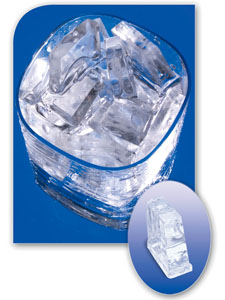 picture of half dice ice