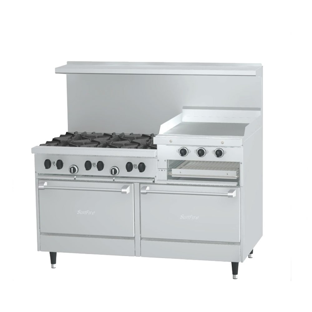 Garland Sunfire range, ovens, griddle, and broiler all-in-one image