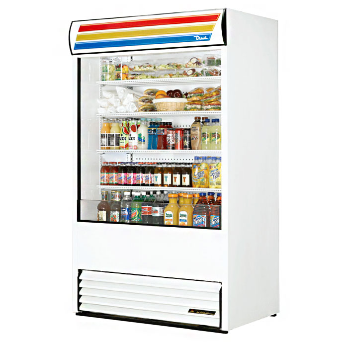 Picture of a True Air Curtain Display Merchandiser Unit