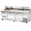 TPP-93D-2 True 93” Pizza Prep Table w/ 2 Drawers