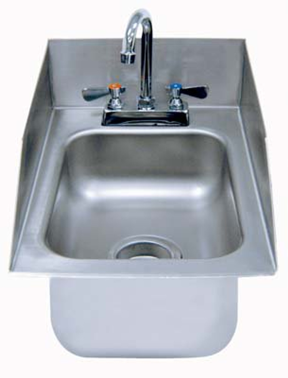 BK Resources BK-DIS-1014-5-SS-P-G Drop in Sink w/Side Splashes - Lead Free