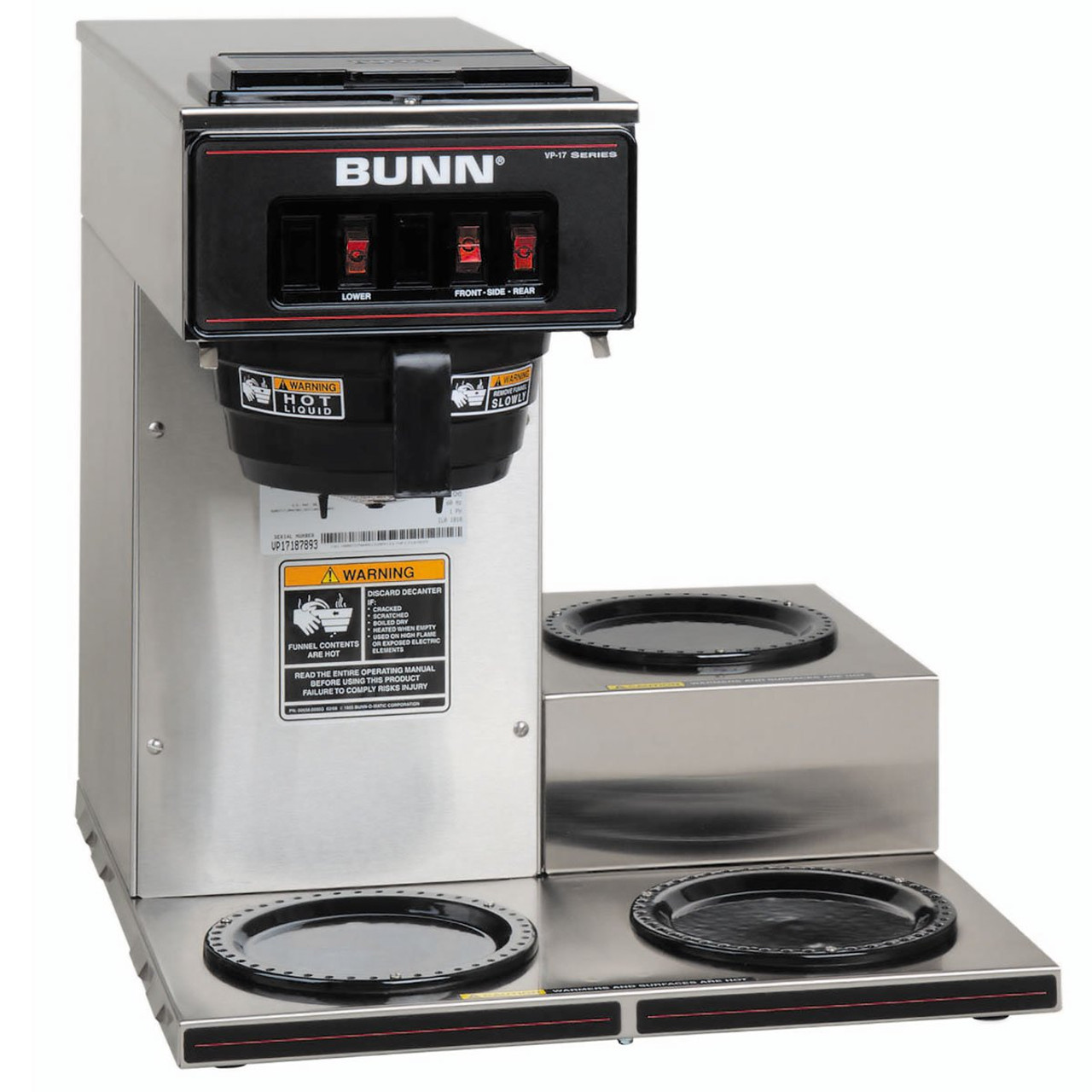 Bunn-O-Matic Corporation AIRPOT25 2.5 Liter Lever Action Airpot, Stainless Steel