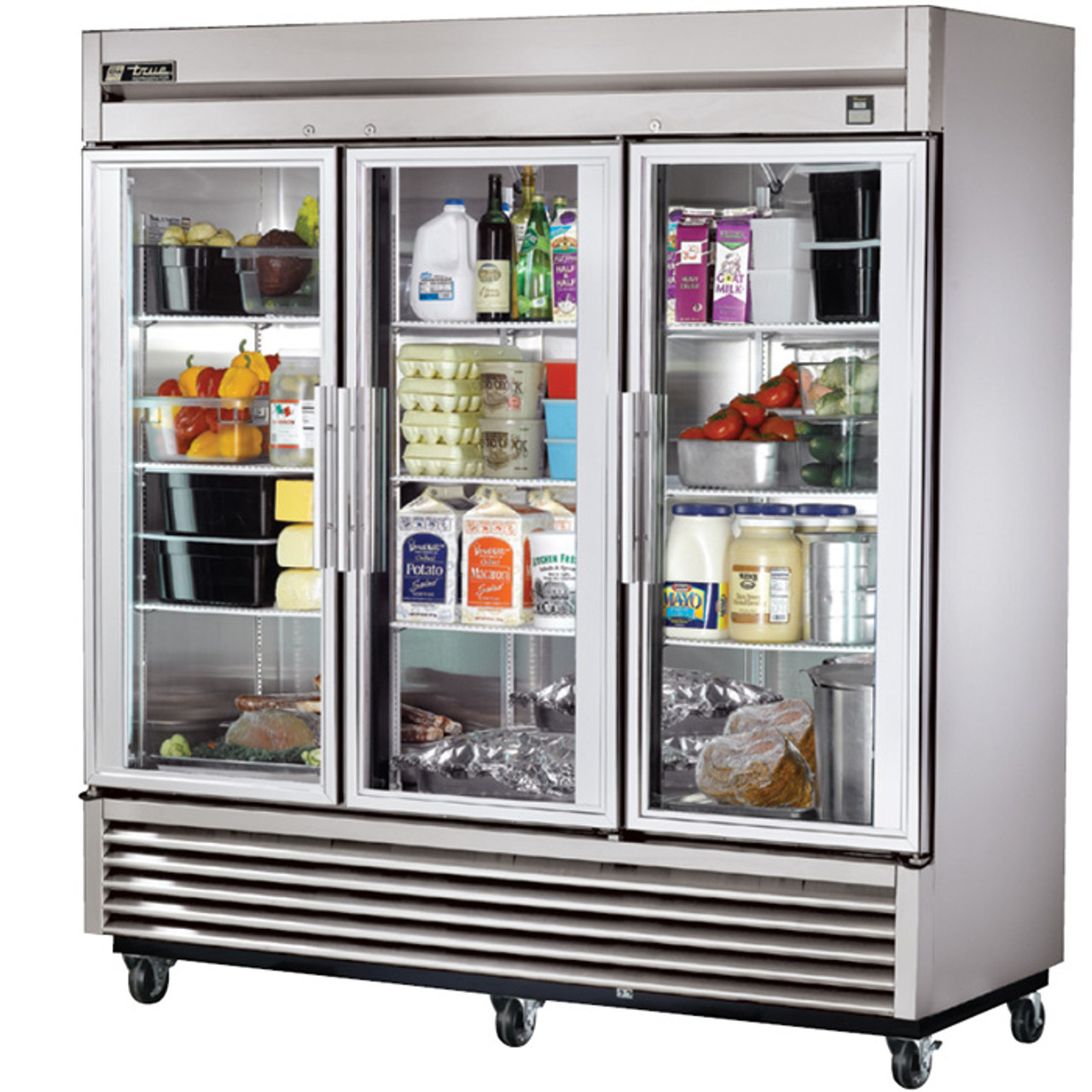 True TS 72G 72 Cu Ft Stainless Steel 3 Glass Door Refrigerator   Ts 72g  47960.1597185758 