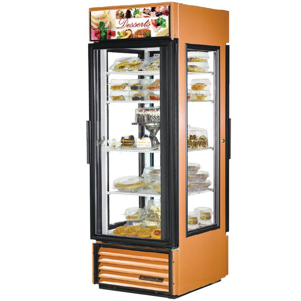 G4SM-23PT-LD True 23 Cu. Ft. Pass Thru Glass 4-Sided Merchandiser