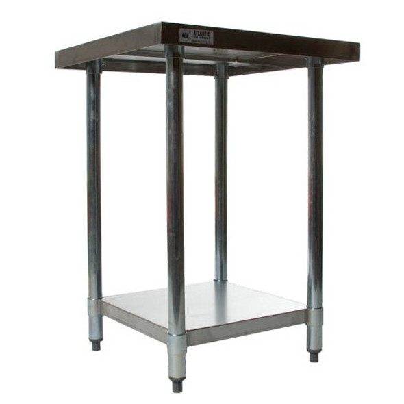 underside of atlantic metalworks 24&quot; x 24&quot; stainless table