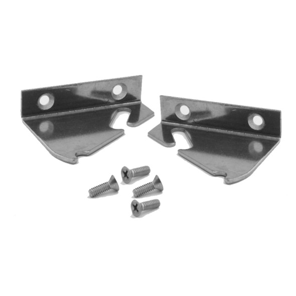 Image of both brackets and included screws in the True 959410 kit