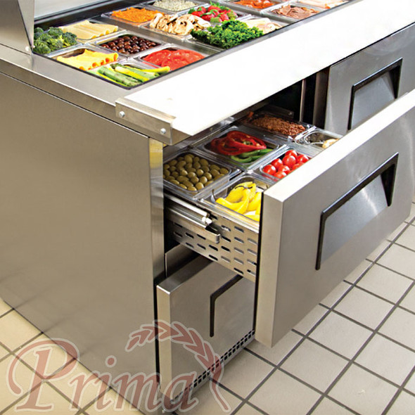 Drawer on True TFP-48-18M-D-4 food prep table