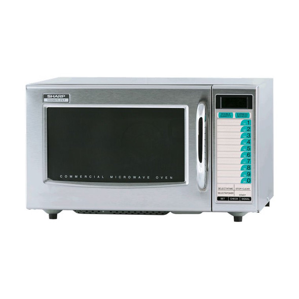 Angle view of Sharp R-21LTF 1000W Microwave