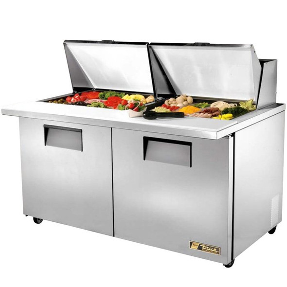 TSSU-60-24M-B-ST True 60” 24 Bin Sandwich/Salad Prep Table