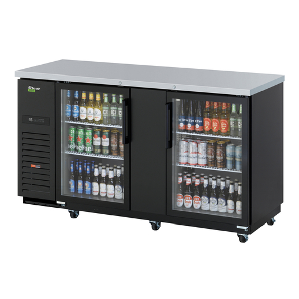 Turbo Air TBB-3SGD-N - Glass Two Door Back Bar Cooler