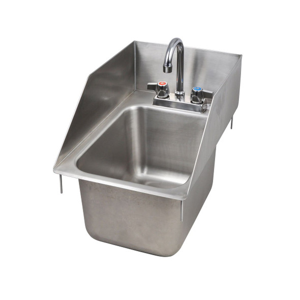 Angle view of BK Resources BK-DIS-1014-10-SS-PG Drop-In Sink Angle view of BK Resources BK-DIS-1014-10-SS-PG Drop-In Sink