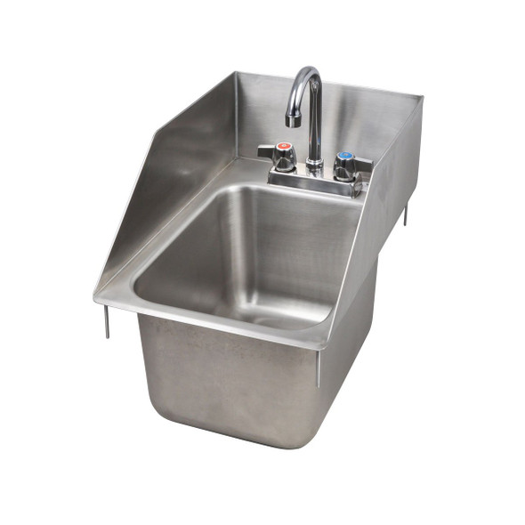 Angle view of BK Resources DDI-10141024S-P-G Drop-In Sink