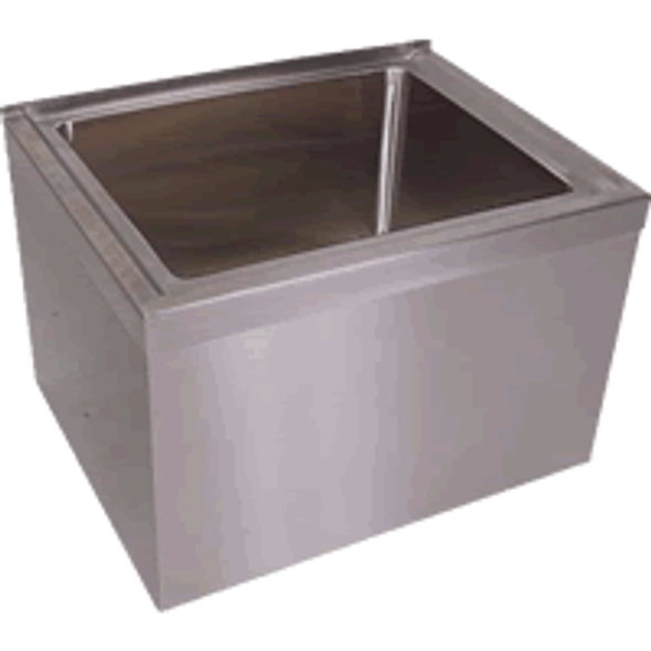 BK Resources 16 x 20 x 6 Stainless Steel Mop Sink - BKMS-1620-6