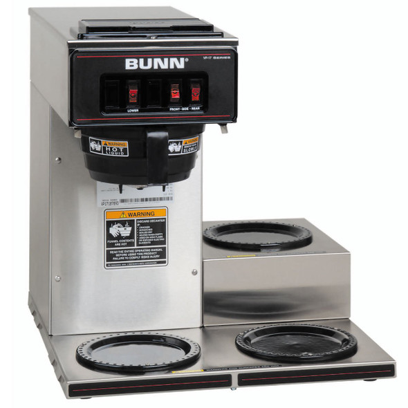 Bunn 3 gal Brushed Stainless Steel Beverage Dispenser - 9 13/16L x 12  13/16W x 19'H