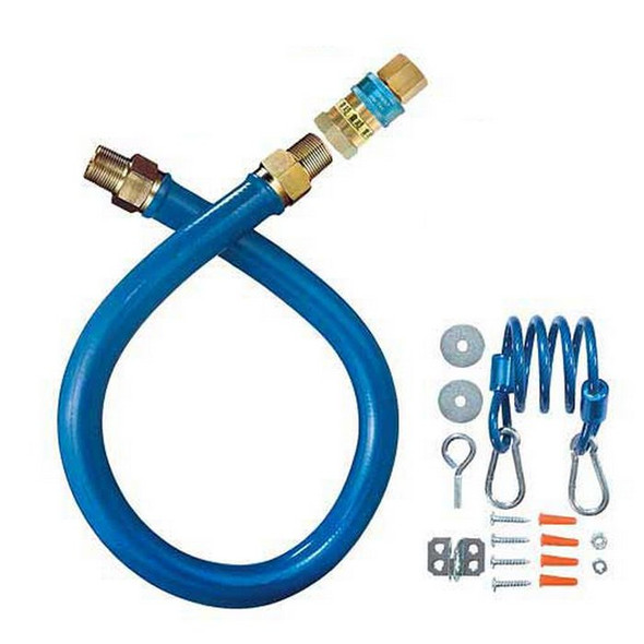 Dormont 1650BPQR48 - 1/2" Diameter SnapFast Gas Connector with 48" Hose and Restraint