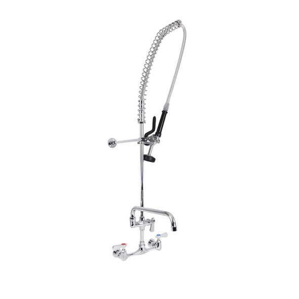BK Resources BKF-VSMPR-WB-AF14-G value pre-rinse faucet with additional 14" faucet. BK Resources BKF-VSMPR-WB-AF14-G value pre-rinse faucet with additional 14" faucet.