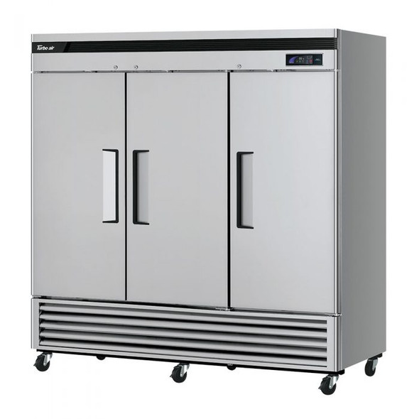 Turbo Air JURF-72-N 70 7/8 W Undercounter Refrigerator/Freezer Combo w/ (3) Sections & (3) Doors, 115V