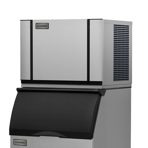 Ice-O-Matic Elevation Series CIM0430FA 420 lbs./day Modular Cube Ice Maker - Air Cooled with Ice-O-Matic ice storage bin