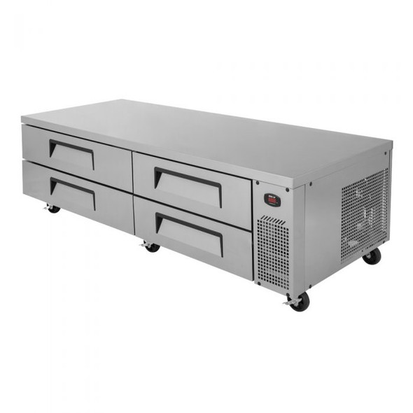 TCBE-82SDR-N Turbo Air - 83” 4 Drawer Super Deluxe Chef Base