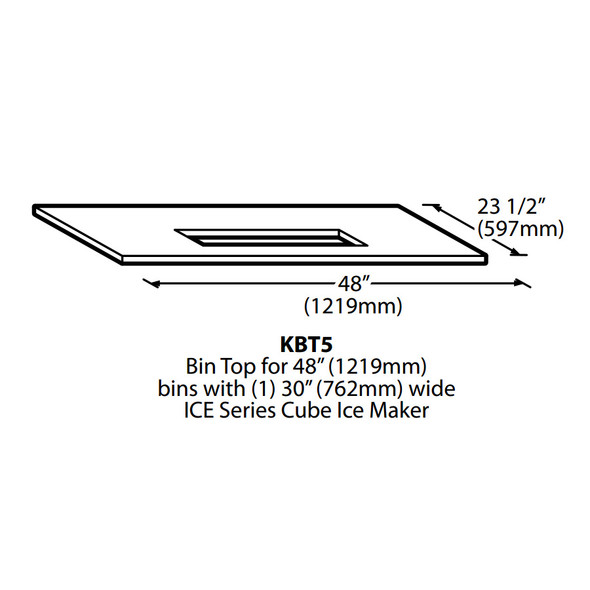 Ice-O-Matic KBT5 Adapter for ICE Series Ice Maker and Bin