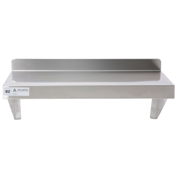 Atlantic Metalworks WS-1424-E Stainless Steel Wall Shelf Assembled