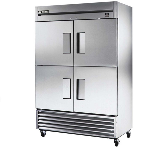 True TS-49F-4 Half Door Stainless Steel Freezer - 49 Cu. Ft.