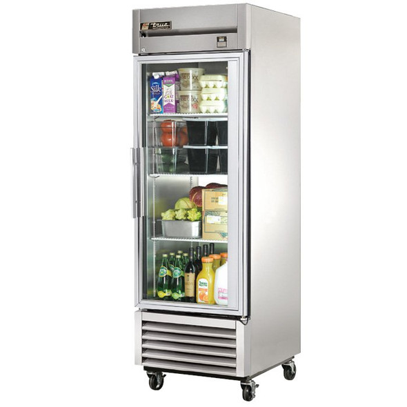 TS-23G True 23 Cu. Ft. Stainless Steel 1 Glass Door Refrigerator