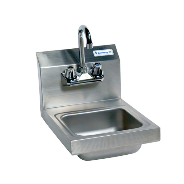 BK Resources BKHS-W-SS-P-G Lead Free Splash Mount Hand Sink