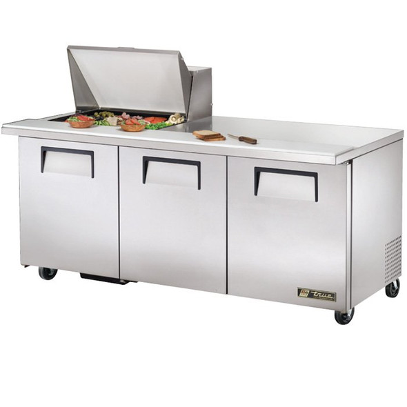 TSSU-72-12M-B True 72” 12 Bin Sandwich/Salad Prep Table