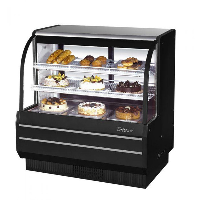 48" Curved Glass Bakery Case - Turbo Air TCGB-48-B-N