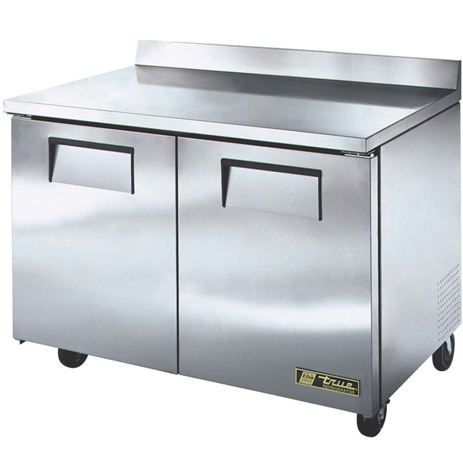 TWT-48-HC True 48” 2 Door Worktop Refrigerator with Hydrocarbon Refrigerant