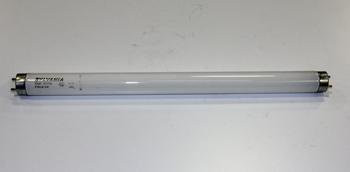 View of the terminal end of the True 801134 lamp by Sylvania (F14T8/CW)